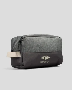 Rip Curl Groom Toiletry Classic Surf Toiletry Bag Grey Marle New