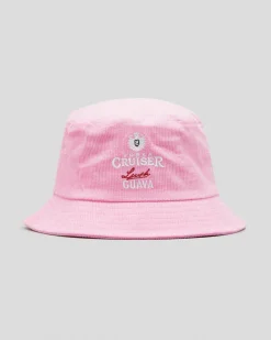 Vodka Cruiser Cord Bucket Hat Guava