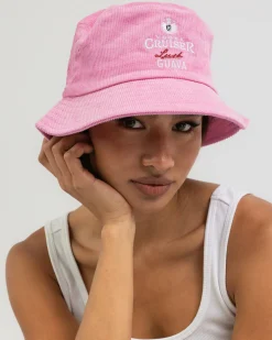 Vodka Cruiser Cord Bucket Hat Guava