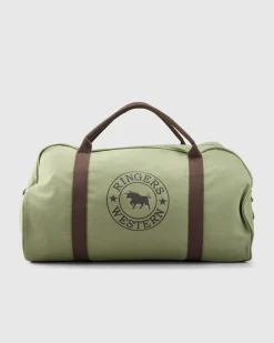 Ringers Western Gundagai Duffle Bag Khaki/deep Brown Outlet
