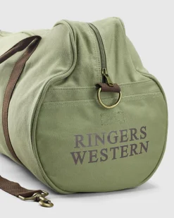 Ringers Western Gundagai Duffle Bag Khaki/deep Brown Outlet