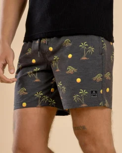 Lucid Gust Elastic Waist Shorts Black