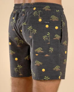 Lucid Gust Elastic Waist Shorts Black
