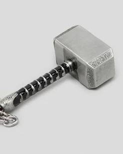 Miscellaneous Hammer Bottle Opener Keyring Silver Discount