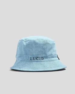 Lucid Hardliner Bucket Hat Light Washed Denim