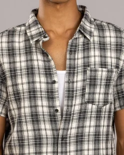 Dexter Haunt Short Sleeve Shirt Black/grey Check Best