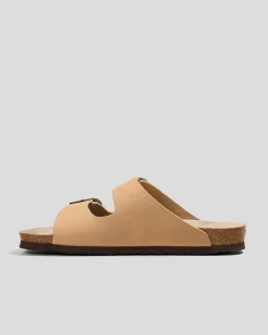 GENUINS Hawaii Oiled Leather Sandals Tobacco