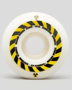 Madness Skateboards Hazard Conical Surelock 54mm Skateboard Wheels White Outlet