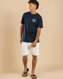 Rip Curl Hazed & Tubed T-Shirt Dark Navy Sale