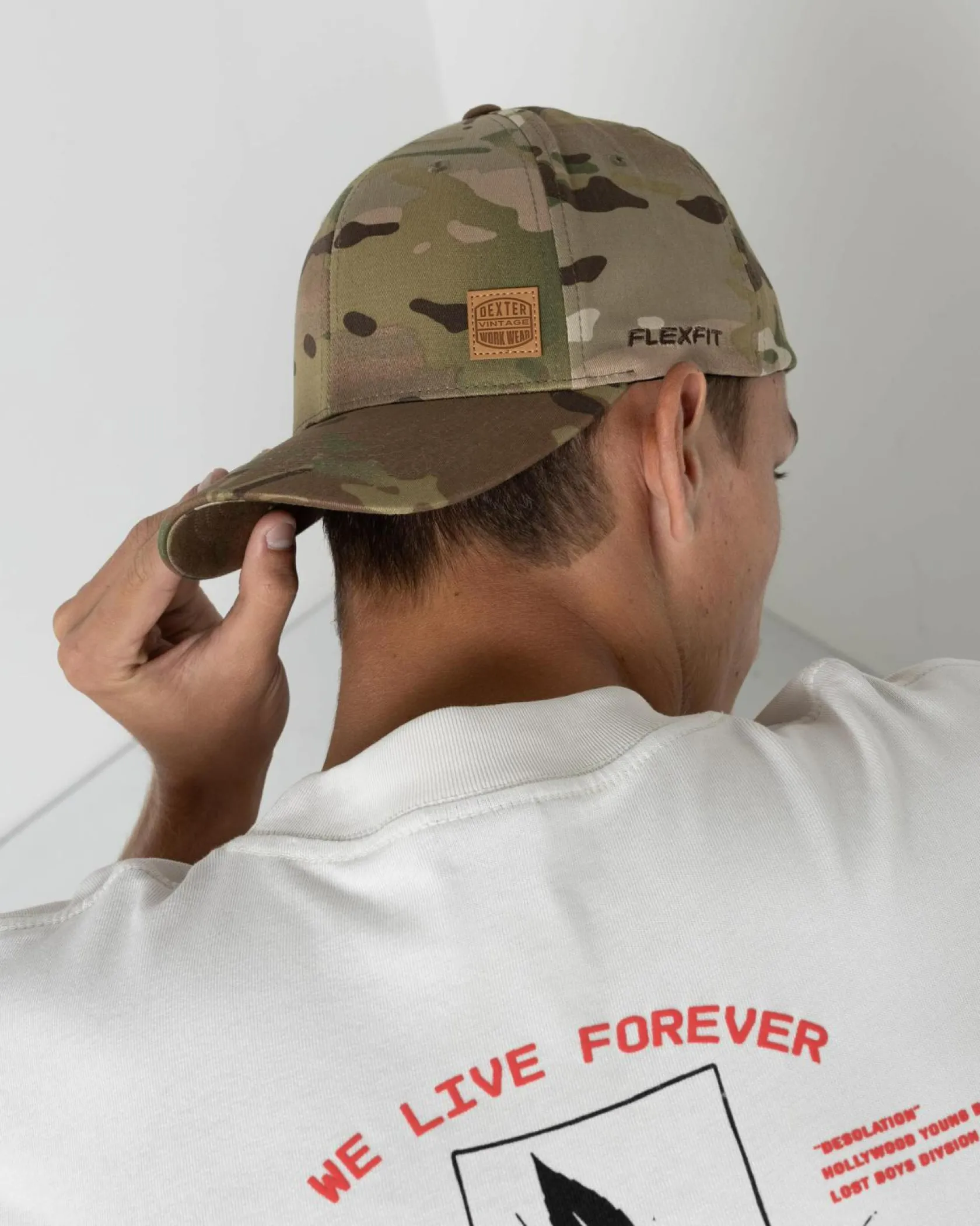 Dexter Heavy Duty Flexfit Cap Woodland Camo Best