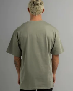 AS Colour Heavy Faded T-Shirt Faded Khaki New