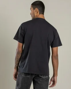 Afends Heavy Petal Recycled T-Shirt Stone Black Sale