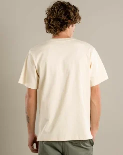 Rhythm Heavy Vintage Pocket Emblem T-Shirt Natural Clearance