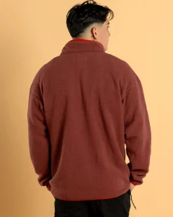 Columbia Helvetia Half Snap Fleece Sweatshirt Spice New