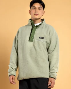 Columbia Helvetia Half Snap Fleece Sweatshirt Safari Discount