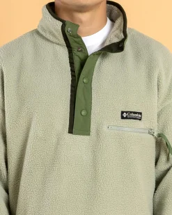 Columbia Helvetia Half Snap Fleece Sweatshirt Safari Discount