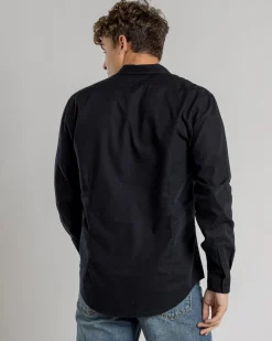 Skylark Hemp Long Sleeve Shirt Black Clearance