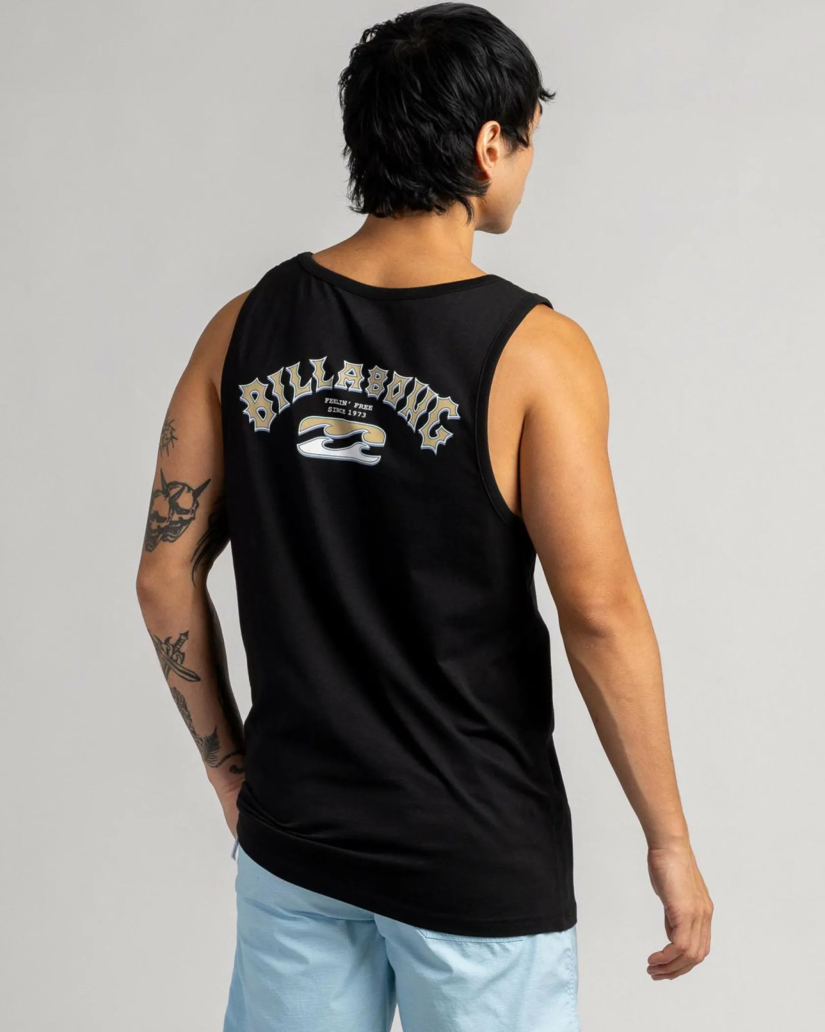 Billabong Heritage Arch Singlet Black Best