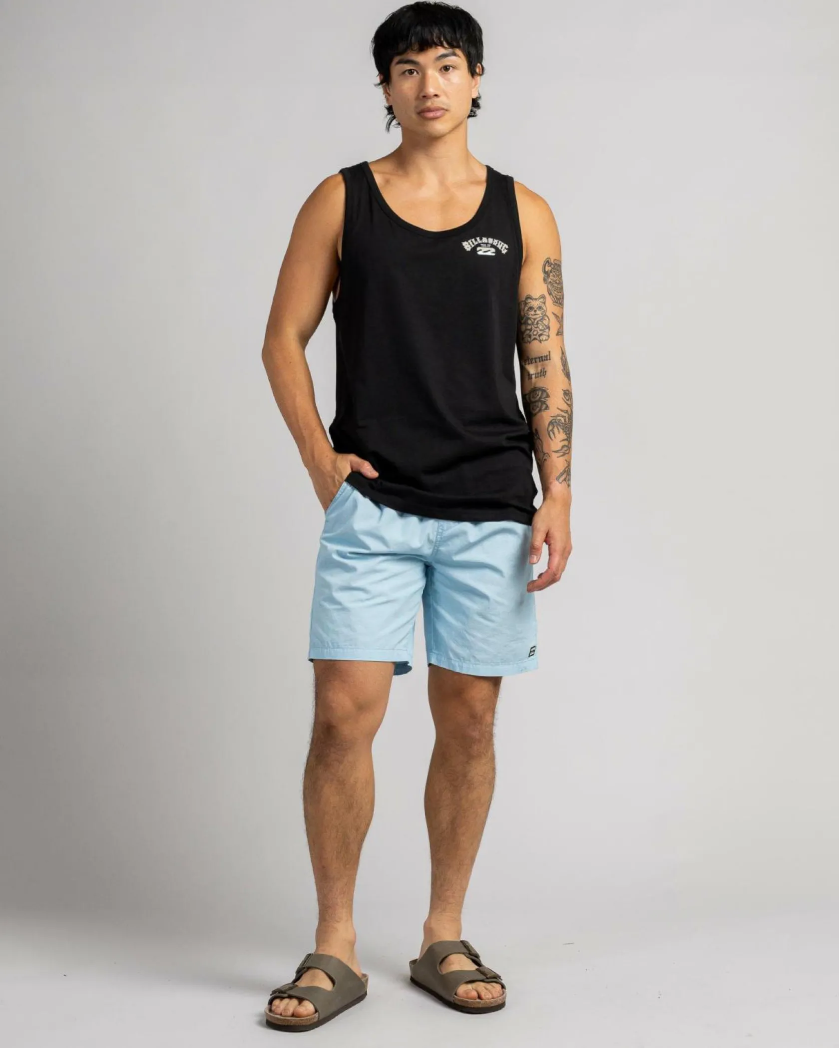 Billabong Heritage Arch Singlet Black Best