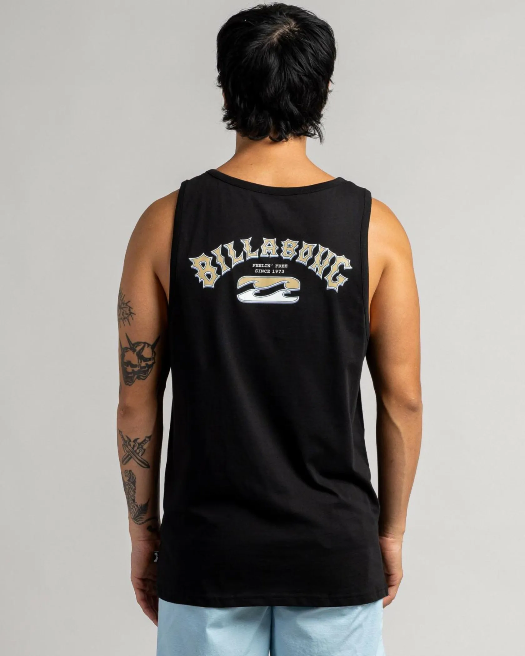 Billabong Heritage Arch Singlet Black Best
