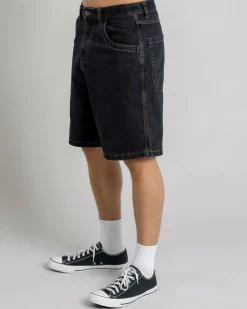 Jacks Heritage Denim Shorts Washed Black New