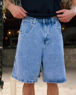 Jacks Heritage Denim Shorts Mid Blue Online