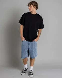 Jacks Heritage Denim Shorts Mid Blue Online