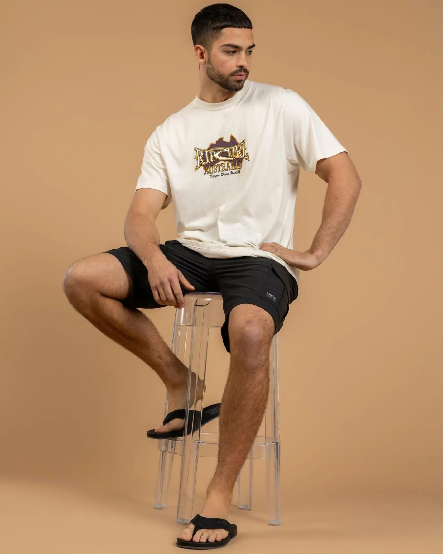 Rip Curl Heritage Desto T-Shirt Bone Outlet