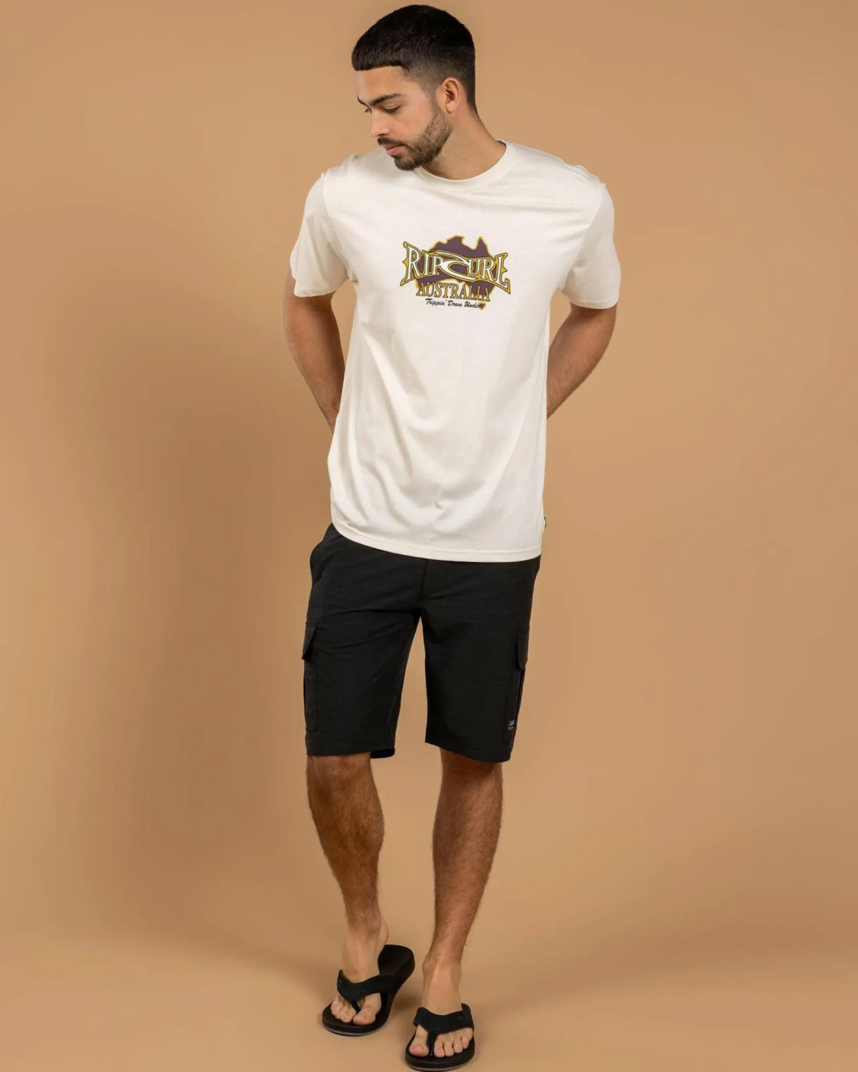 Rip Curl Heritage Desto T-Shirt Bone Outlet