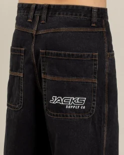 Jacks Heritage Jeans Washed Black New