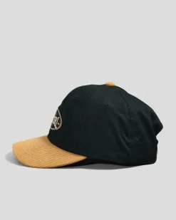Rip Curl Heritage Oval Snapback Cap Black/tan Clearance