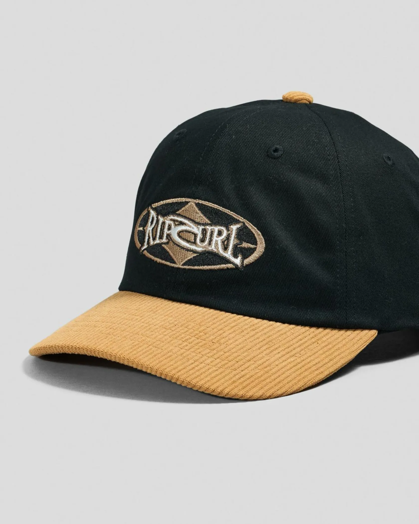 Rip Curl Heritage Oval Snapback Cap Black/tan Clearance