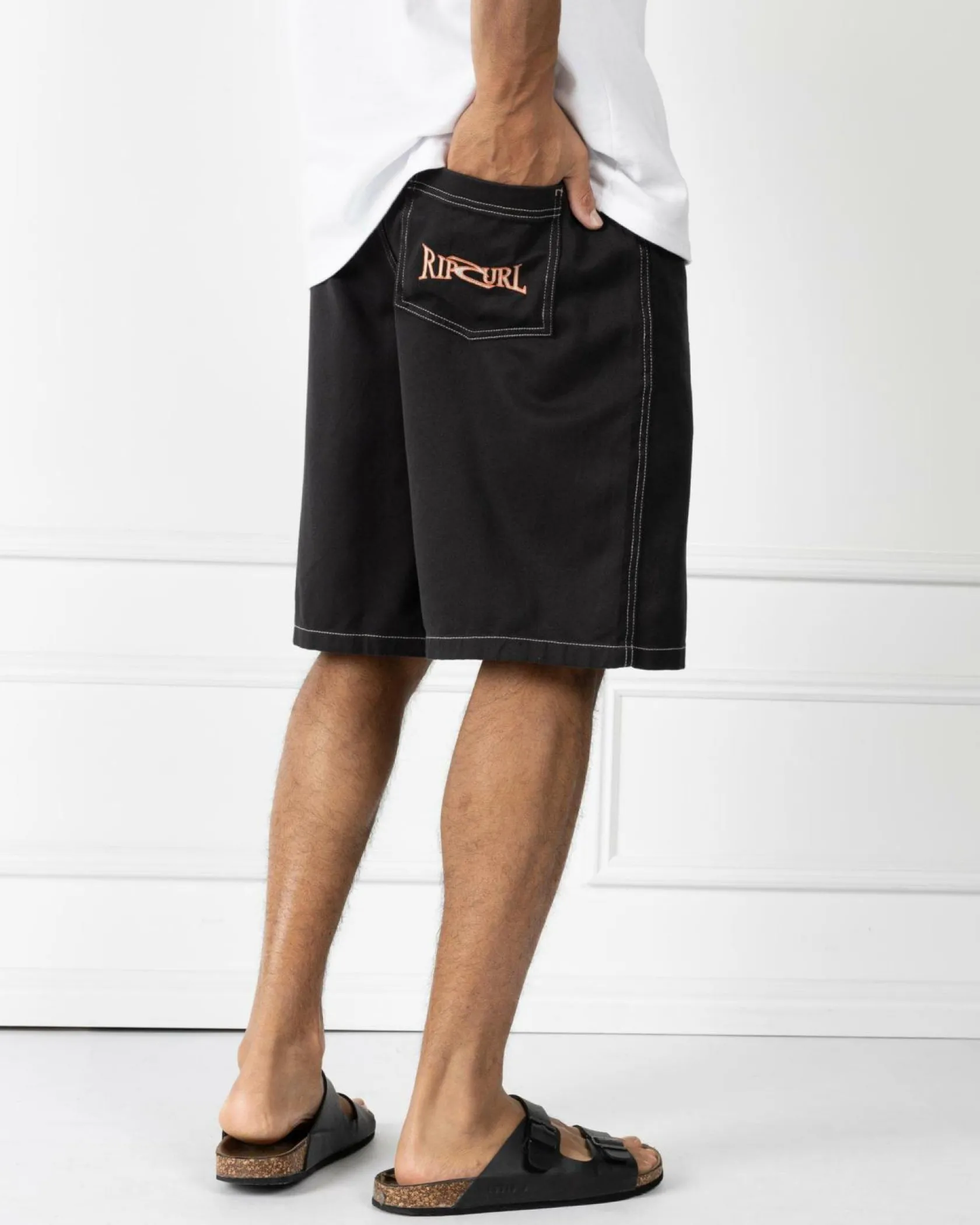 Rip Curl Heritage Volley Walk Shorts Black Sale