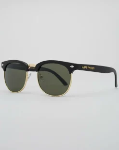 Happy Hour Herman G2 G-15 Sunglasses Matte Black/green