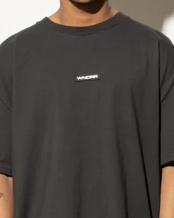 Wndrr Hex Box Fit T-Shirt Faded Black
