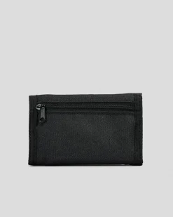 Salty Life Hidden Paradise Tri-Fold Wallet Black Best