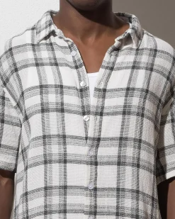 Jacks Highway Short Sleeve Shirt White/black Best