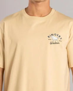 Ringers Western Hometown Relaxed T-Shirt Dark Sand Discount