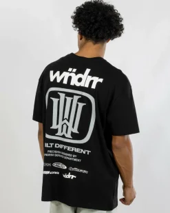 Wndrr Hondo Box Fit T-Shirt Black Sale