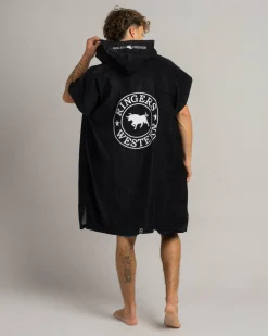 Ringers Western Hooded Towel Black Hot