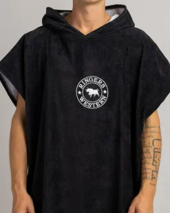 Ringers Western Hooded Towel Black Hot
