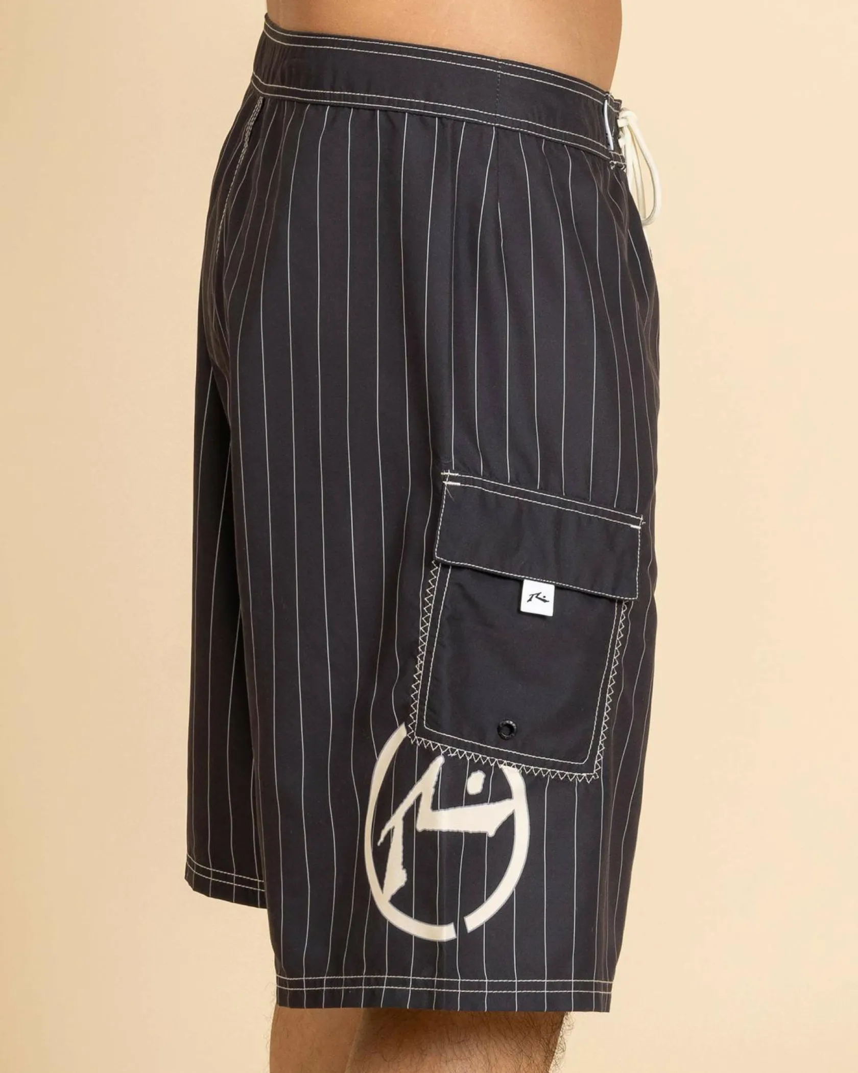 Rusty Hoodus Fixed Waist Board Shorts Carbon Outlet