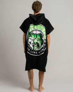 Salty Life Hooked V3 Hooded Towel Black/green Discount