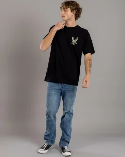 Victor Bravo's Hops Hawk T-Shirt Black New