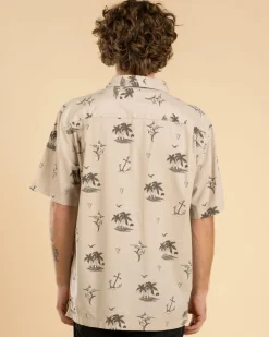Quiksilver Horizon Haze Short Sleeve Shirt Cloudy Gray Discount