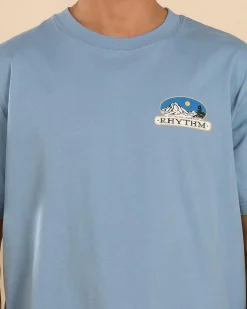 Rhythm Horizon T-Shirt Blue Sale