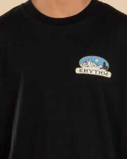 Rhythm Horizon T-Shirt Black Best