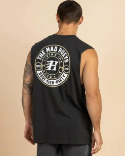 The Mad Hueys Hueys Good Life Muscle Tank Vintage Black Sale
