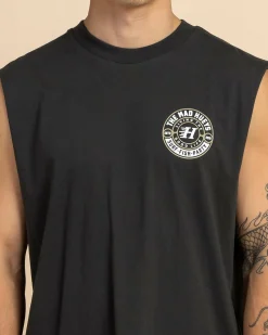 The Mad Hueys Hueys Good Life Muscle Tank Vintage Black Sale
