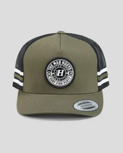 The Mad Hueys Hueys Good Life Trucker Cap Olive Outlet